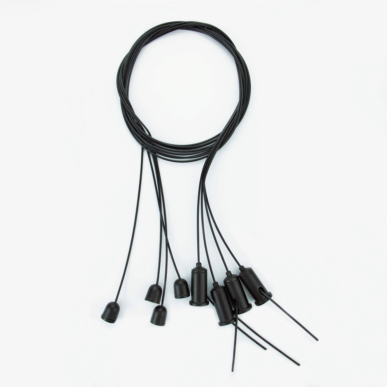 Matzwarte ophangset voor akoestisch plafondpaneel