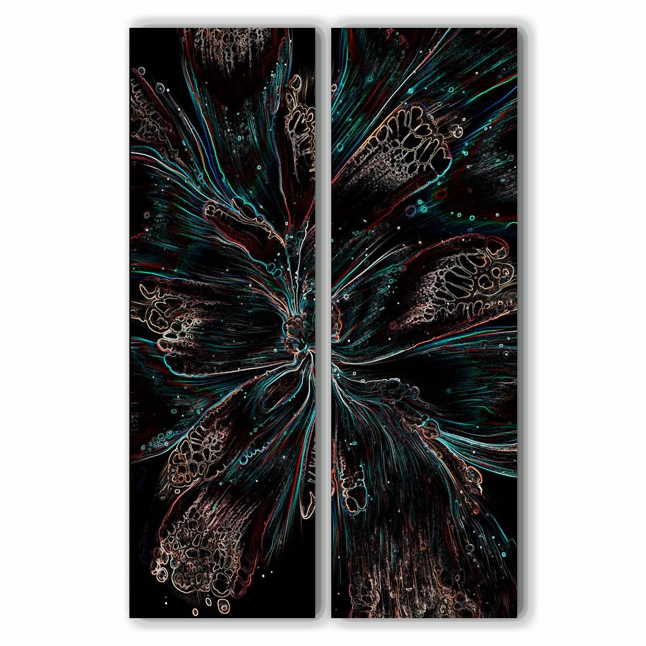 Abstract design akoestisch tweeluik