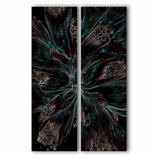 Abstract design akoestisch tweeluik