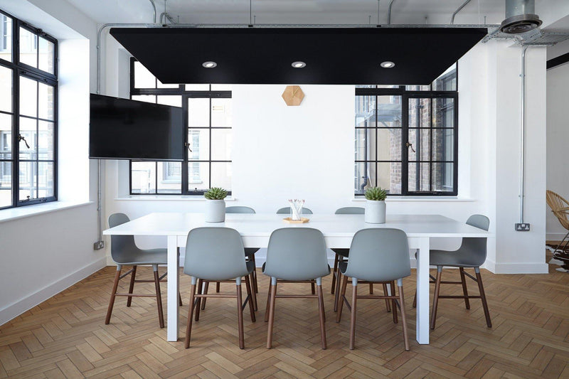 Akoestisch Plafondpaneel met inbouwspots